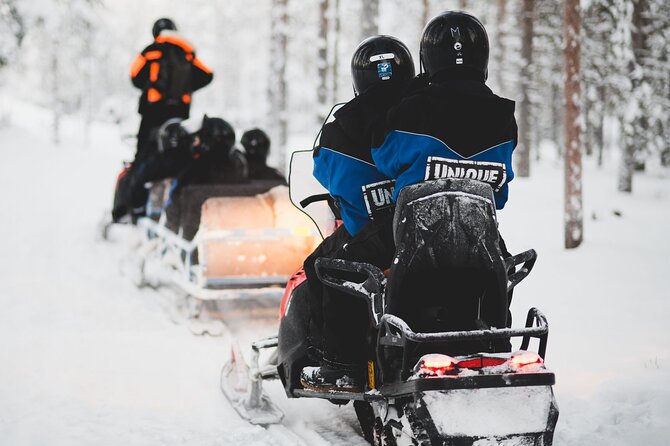 1 Hour Easy Snowmobile Safari in Levi - How the 40 to 50 minutes of riding actually plays out