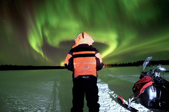 3-Hour Snowmobile Safari to Search Northern Lights in Levi - Snowmobile setup, licenses, and how kids ride