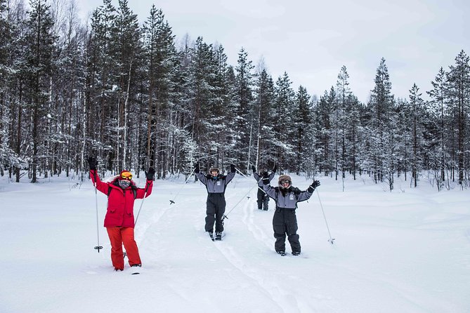 Backcountry skiing adventure - The wooden shelter stop: sausages by an open fire