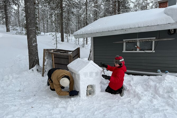 Family Day in the Wild with Lunch - How the 4 hours feel: sledding, snow sculpting, and ice fishing