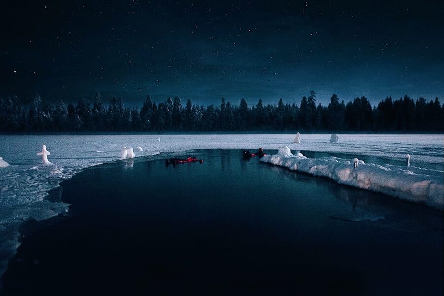 From Rovaniemi: Ice Floating under Aurora Borealis - Why Ice Floating Under Aurora Borealis Works So Well