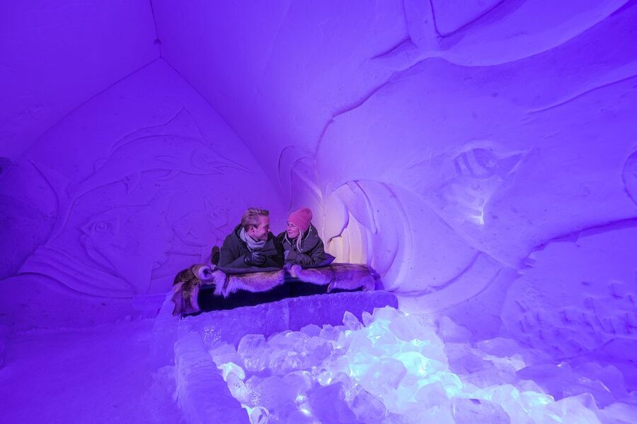 From Rovaniemi: SnowHotel Visit with Ice Restaurant Dinner - Walking the Ice Rooms, where design is the main event