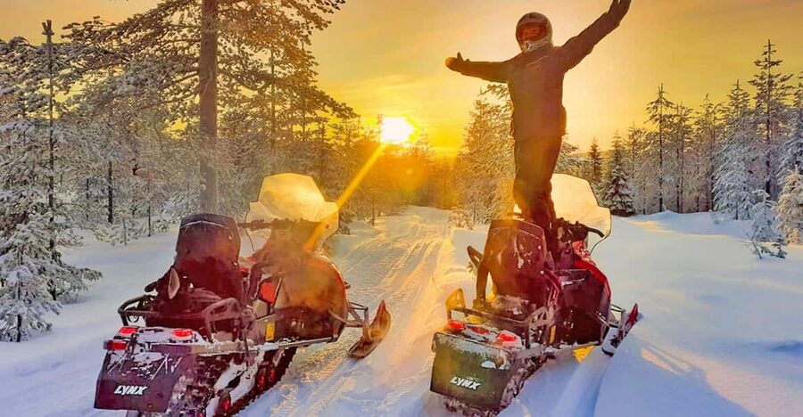 From Rovaniemi: Snowmobile Safari into Arctic Wilderness - Gear That Actually Keeps You Warm (Thermal Overall, Boots, Balaclava, Helmet)
