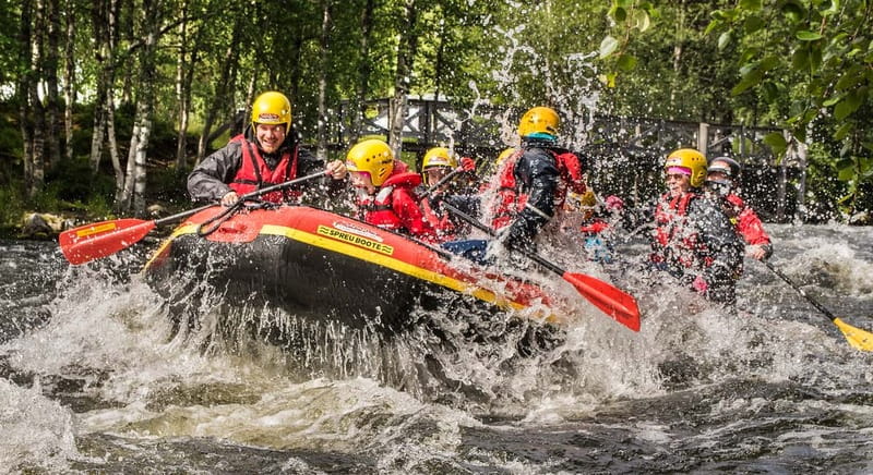 From Ruka: River rafting fun for families - Seven rapids on River Kitka, starting with class one
