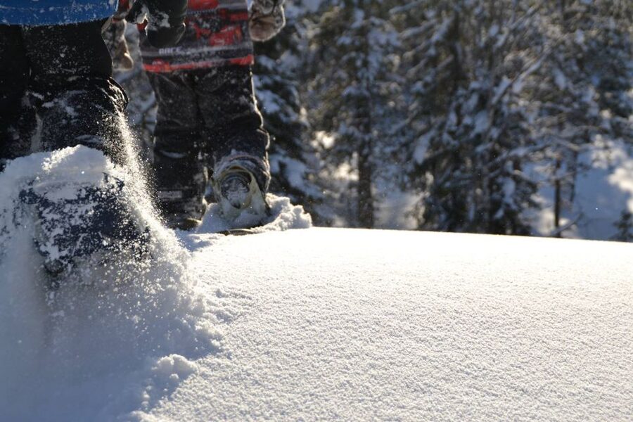 From Ruka: Snowshoeing in Oulanka National Park - Oulanka National Park on snowshoes: the River Kitka effect