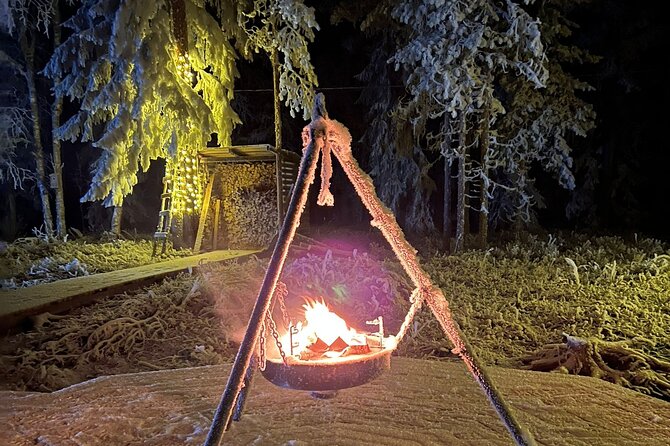 Glass Igloo Campfire Dinner under Northern Lights - Campfire, Glögi, and the Pace That Lets You Enjoy It