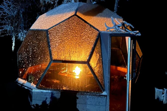 Glass Igloo Campfire Dinner under Northern Lights - The Frozen-Lake Snowmobile Ride: Fun Add-On After Dinner