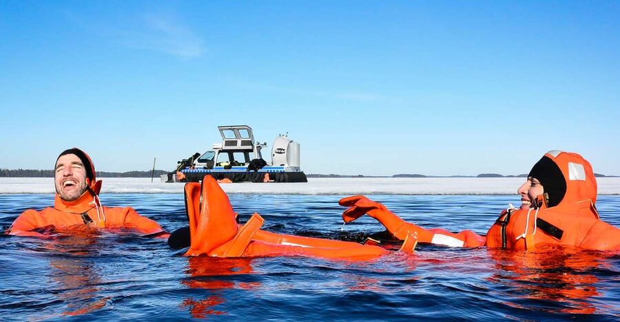 Helsinki: Arctic Ice Experience with Lunch - Optional Ice Floating Swim in a Heated Survival Setup