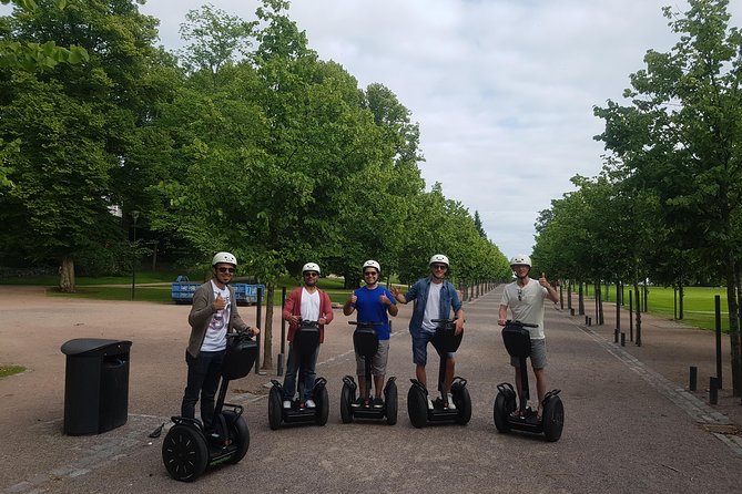 Helsinki Segway Tour - Mannerheim Statue and the library area pause