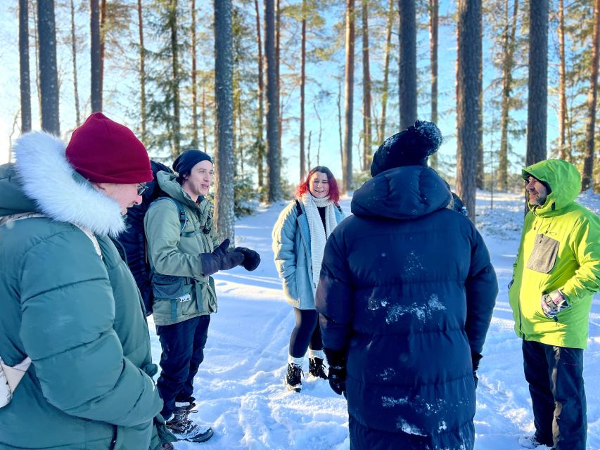 Helsinki: Winter Wonderland Liesjärvi National Park Hike - From Kiasma meeting point to the taiga: transport that keeps the day easy