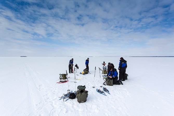 Ice Fishing and Husky - Bonfire, Grilled Salmon, and Traditional Finnish Warmth