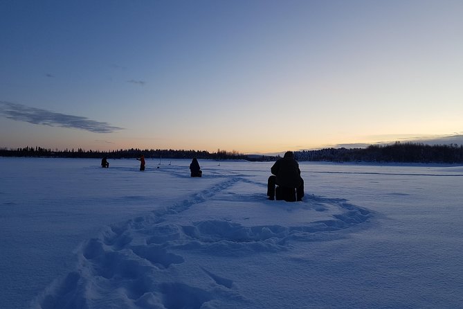 Ice fishing by car with hot beverages at Pyhä-Luosto - Key highlights at Pyhä-Luosto ice-fishing by car