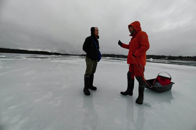 Ice fishing experience with Backpacker Helsinki Tour - Your 5-hour flow, from Museokatu to the frozen lake
