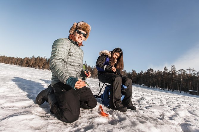 Ice Fishing Tour - If You Catch a Fish, There’s a Campfire Cookout