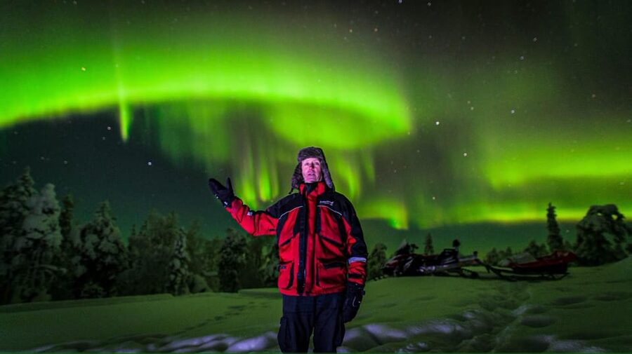 Inari: Northern Lights Hunt Snowmobile Safari - The tepee and campfire break is the heart of the evening