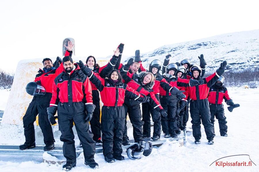 Kilpisjärvi: Border of Three Countries Snowmobile Safari - Kilpissafarit check-in and warm gear that actually helps