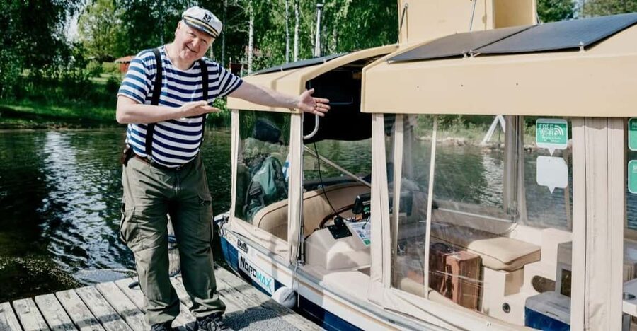 Lake Saimaa story cruise by Ecoboat in Puumala - Weather-Proof Comfort and Real-World Getting On the Boat