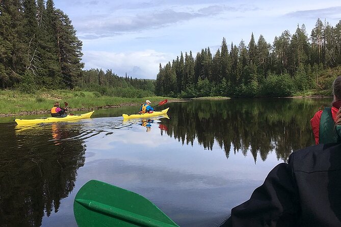 Lapland Kayak Adventure in Rovaniemi - Late summer light: paddling when it feels almost too bright