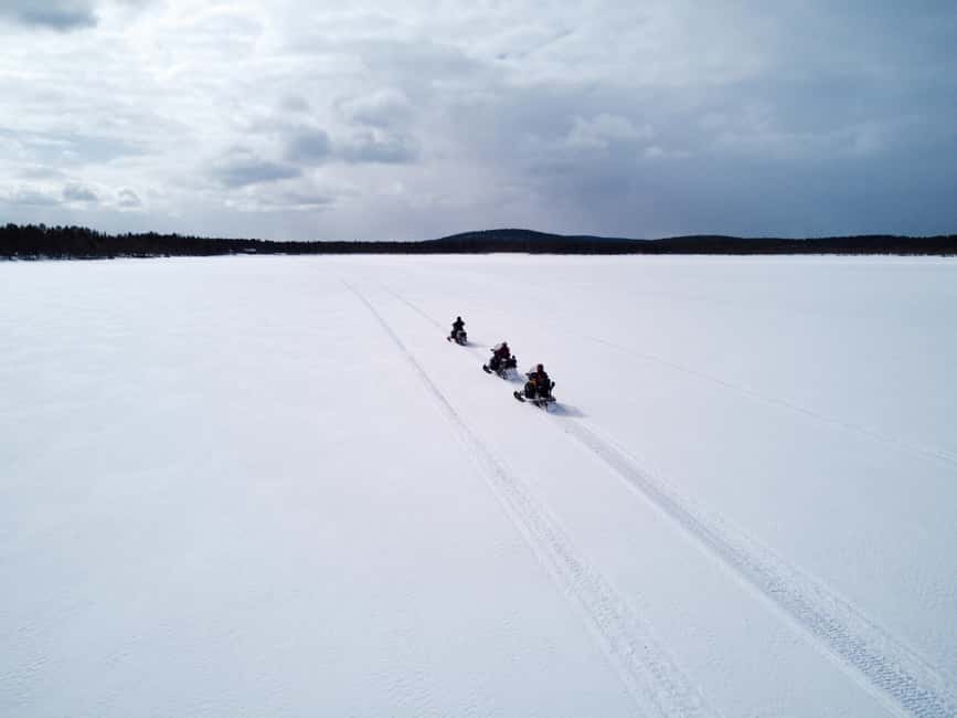 Levi: 2.5-Hour Snowmobile Safari (option to buy 360 video) - Getting Started at Levi, Then Warming Up With Reindeer