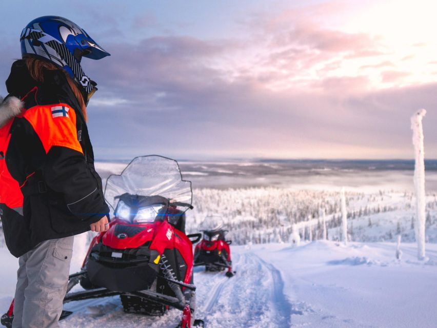 Levi: 4 Hour Snowmobile Safari to the Fells in Levi - Meeting point at Myllyjoentie 2, and the short van ride to start strong