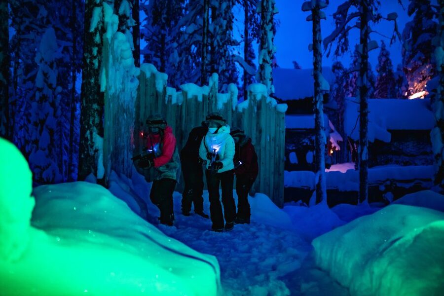 Levi: Arcandia | Outdoor Laser Tag + Park Side - Gear and safety briefing: what you get before the snow missions