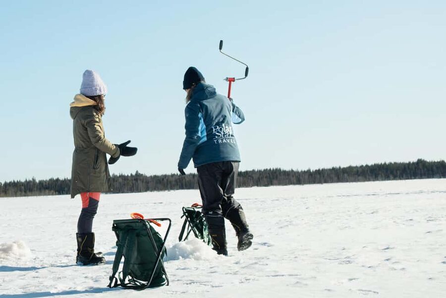 Levi: Arctic Ice-Fishing Experience - If You Catch a Fish: Cooking It Over the Open Fire