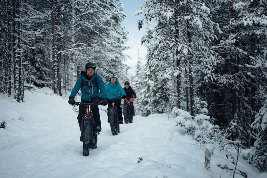 Levi: E-Fatbike Adventure in Snowy Forest - The first stage: bike basics in snowy conditions