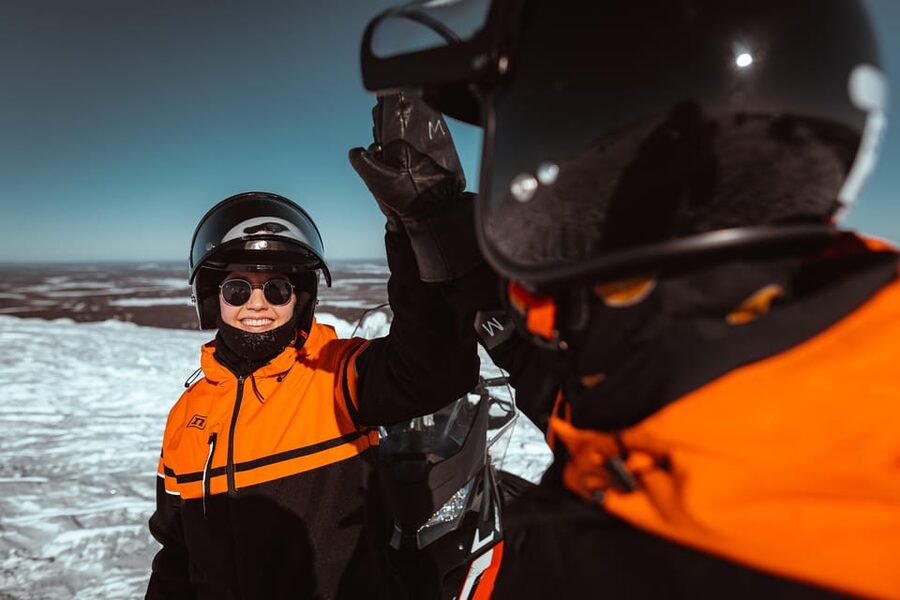 Levi: Full Day Snowmobile Safari to Wilderness - The Driving Day: Training, Then Backwoods Tracks for Real Lapland Quiet