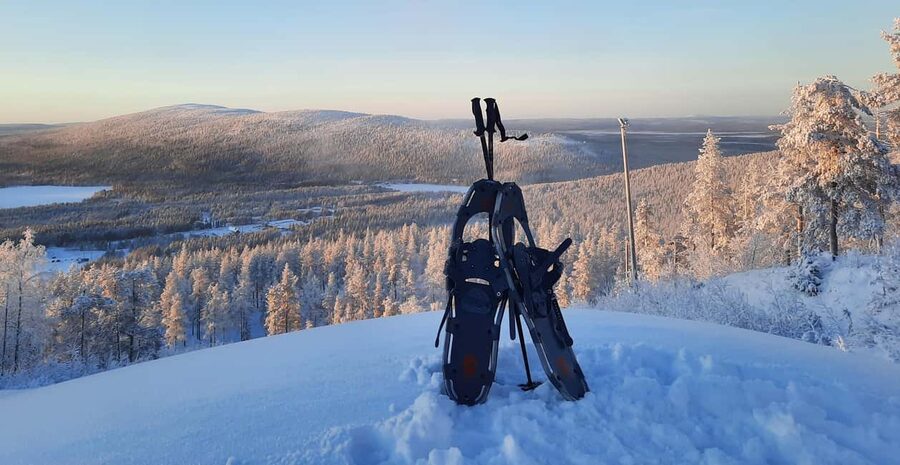 Levi: Gentle Snowshoe Walk in Winter Wilderness - Learning Snowshoe Technique on Easy Ground