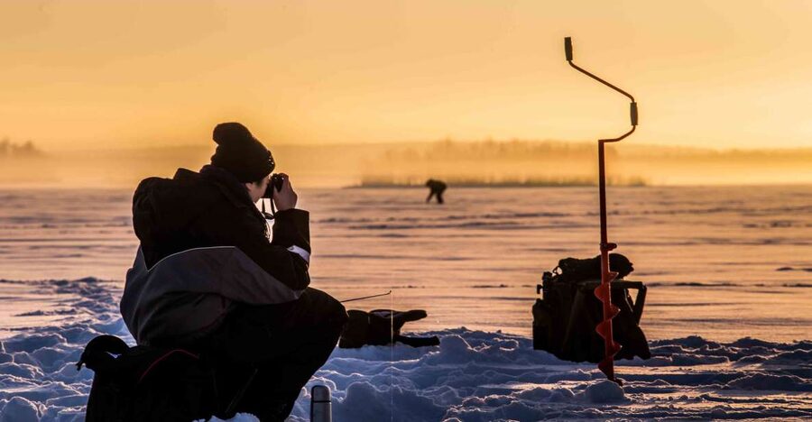Levi: Ice Fishing on a Frozen Lake - Walking on the Ice: Why Spot-Changing Is Part of the Skill