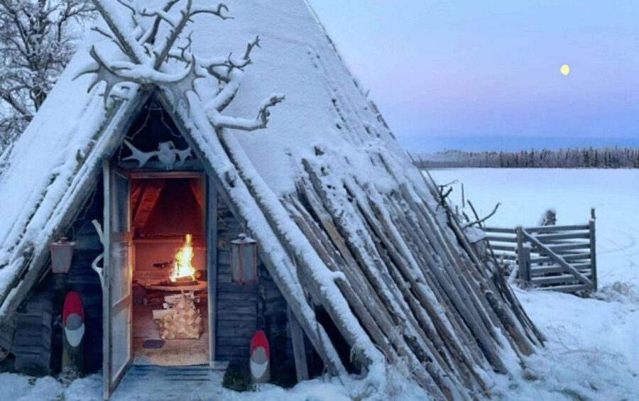 Levi: Lapland Reindeer Safari - Sled ride through snowy forests: what the 1 km route feels like