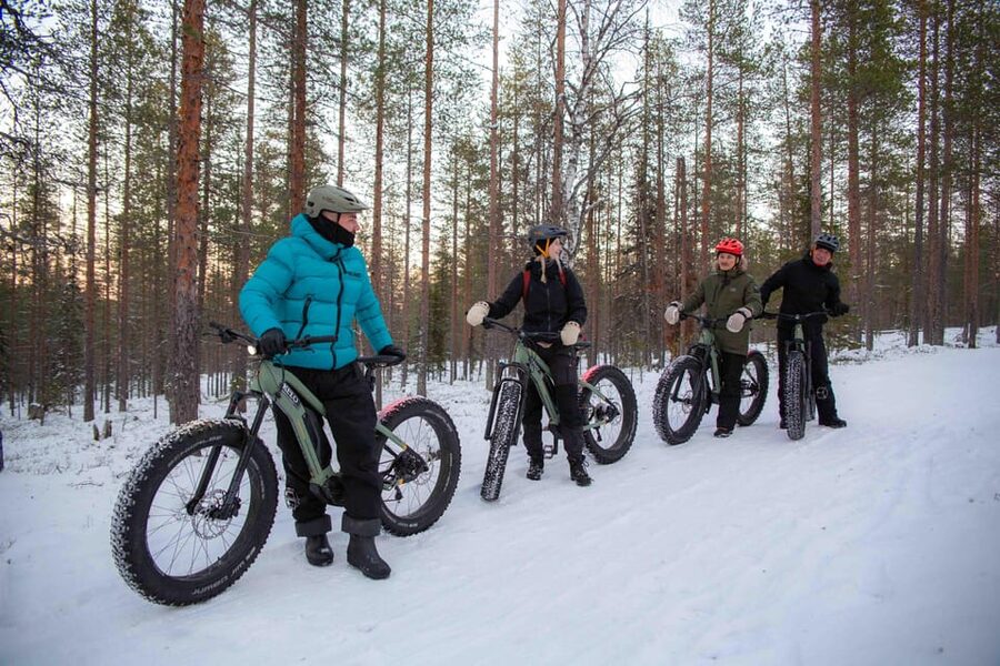 Levi: Reindeer Farm E-Fatbike Safari - E-fatbikes and the snowy terrain: what you can realistically expect