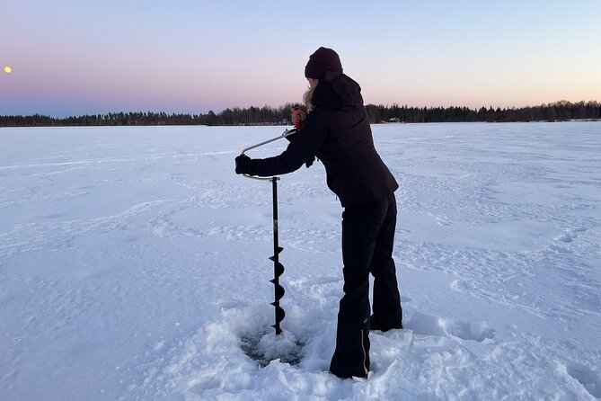 Levi: Small group ice fishing experience - Getting Oriented in Levi: From Tourist Office to Frozen Lake
