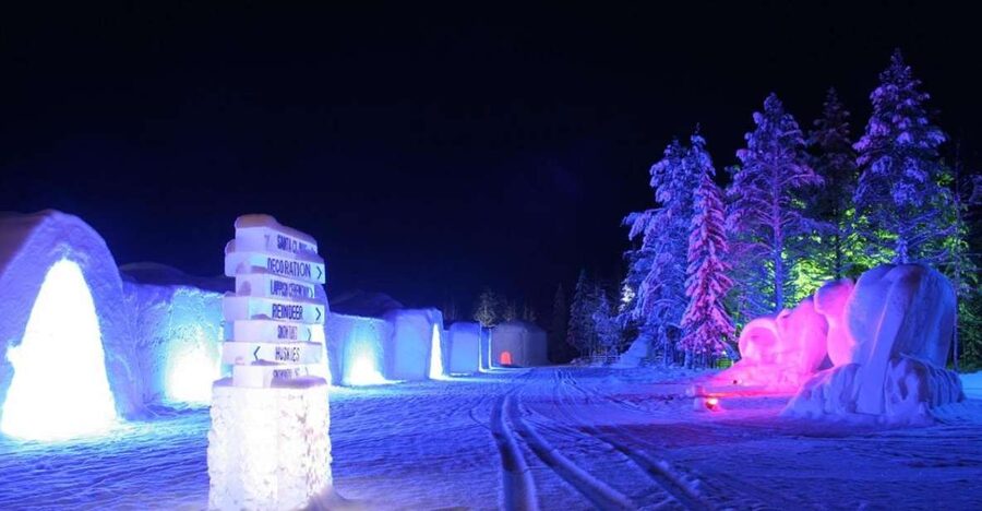 Levi: Snow Village Guided Tour - Touring the Snow Village corridors and ice rooms