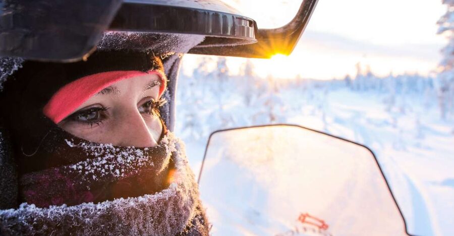 Levi: Snowmobile Safari for Adults - The 3-hour ride plan: instruction, wilderness time, and a warm break