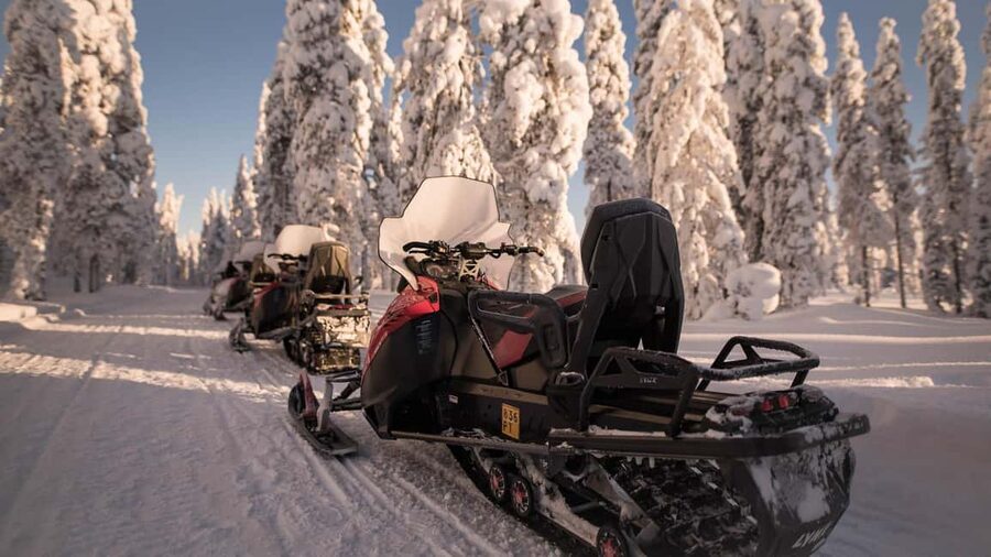 Levi: Snowmobile Safari to the Levi Nature - Family-Friendly Touches: Kids in the Sleigh and Driver Switches
