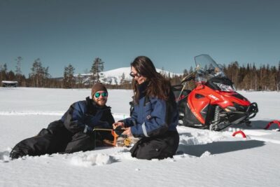Snowmobile Safari with Ice Fishing and Outdoor Lunch
