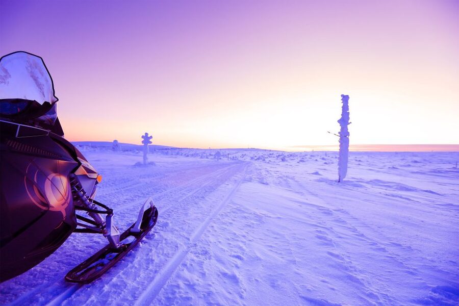 Levi: Snowmobile Tour to Snow Village - Getting Dressed for Real Cold, Not Just Marketing Cold