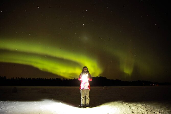 Northern lights hunting photo tour with bbq; small groups - Campfire BBQ by the aurora: the warm part you will remember