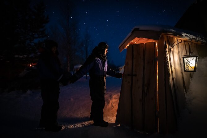 Northern lights tour to Lake Inari from Ivalo, Reindeers & Dinner - The island dinner by an open fire, and why it feels local
