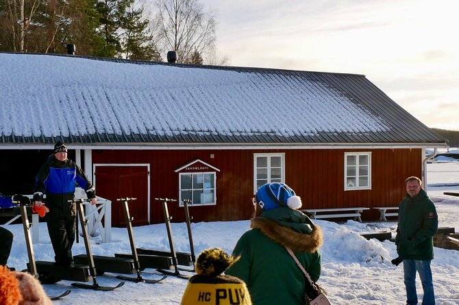 Private Driving Snow Scooters Experience in Finland - The hot drink stop and photo break you will appreciate
