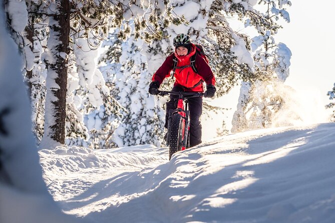 Private Electric Fat Bike Winter Tour in Rovaniemi - The Warm-Up Ride Along Kemijoki and the Candle Bridge Stop