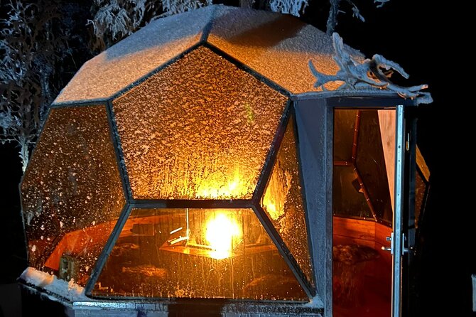PRIVATE Party dinner in a Glass Igloo Under Northern Lights - What you are really buying in Rovaniemi