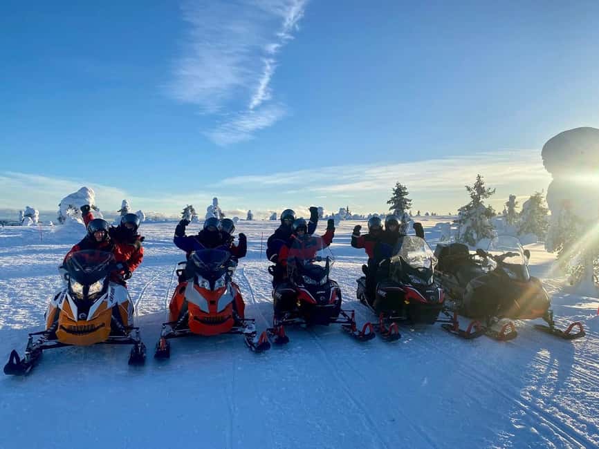Pyhä: Forest Trails Snowmobile Safari - Lucky Ranch Saloon warm-up: coffee, tea, or hot chocolate