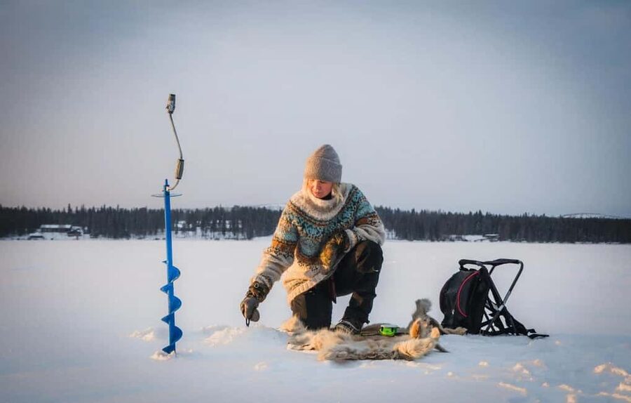 Pyhä: Ice Fishing Experience at Frozen Lake - The “Finnish meditation” feeling, plus the practical survival kit