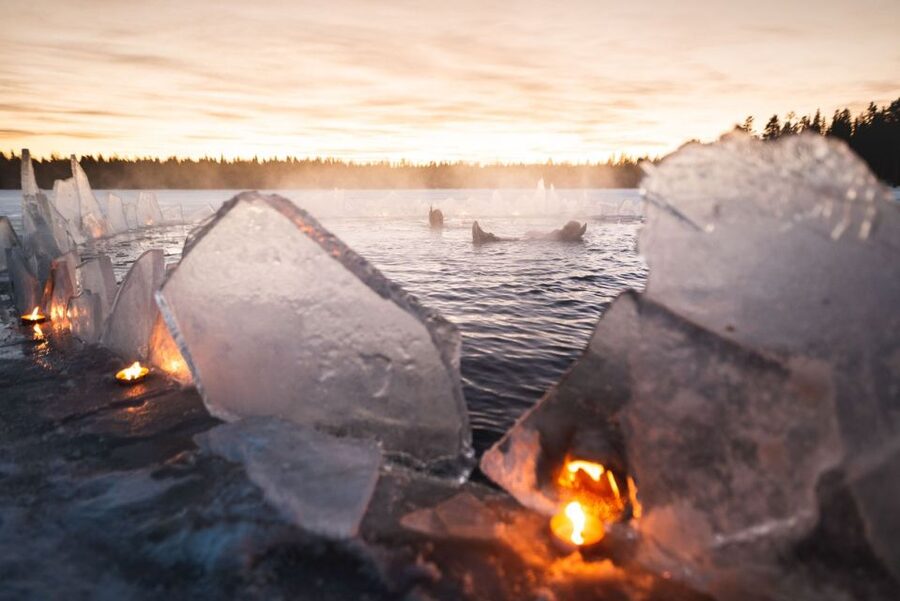 Rovaniemi: Arctic Ice Floating and Northern Lights Tour - The suit up moment, where comfort starts before the lake