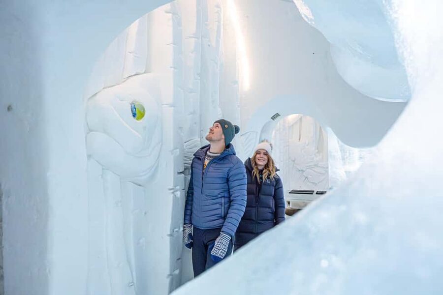 Rovaniemi: Arctic SnowHotel Tour - Lakeside Fun: Kick Sledding and Tobogganing Hill (Included)