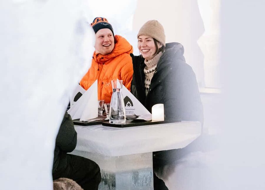 Rovaniemi: Arctic SnowHotel Tour and Dinner with Transfers - Dinner at the Ice Restaurant: menu choices and real cold-weather comfort