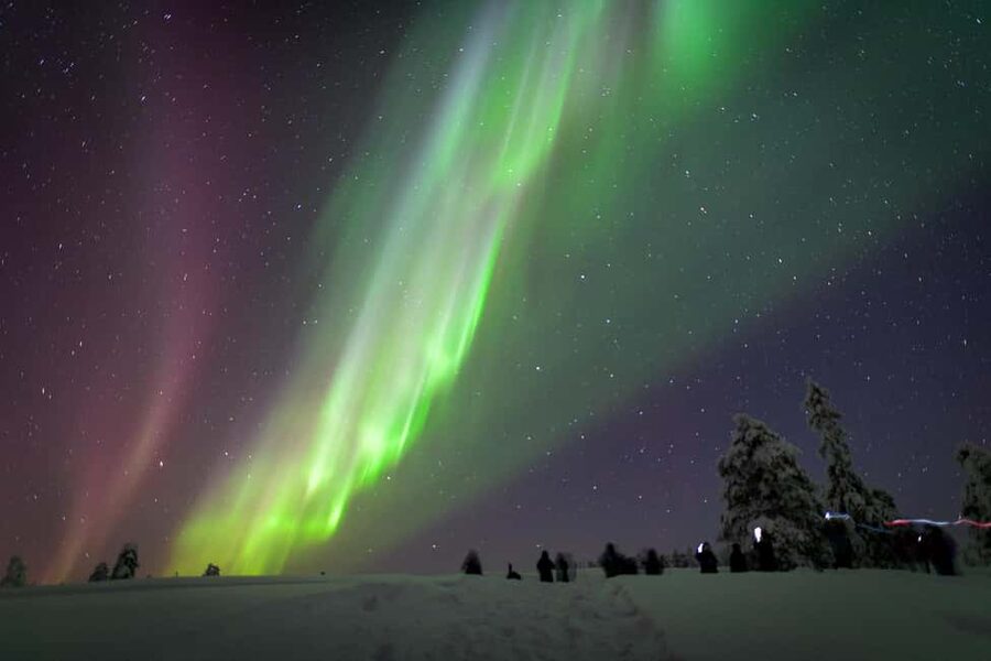 Rovaniemi: Auroras Northern Lights Trip - guaranteed lights - Leaving Rovaniemi’s lights behind, for real Arctic darkness
