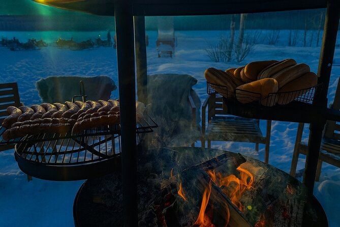 Rovaniemi: Drive New 2025 Snowmobiles - Aurora Adventure - Bonfire warmth and Lapland barbecue, the payoff after the ride